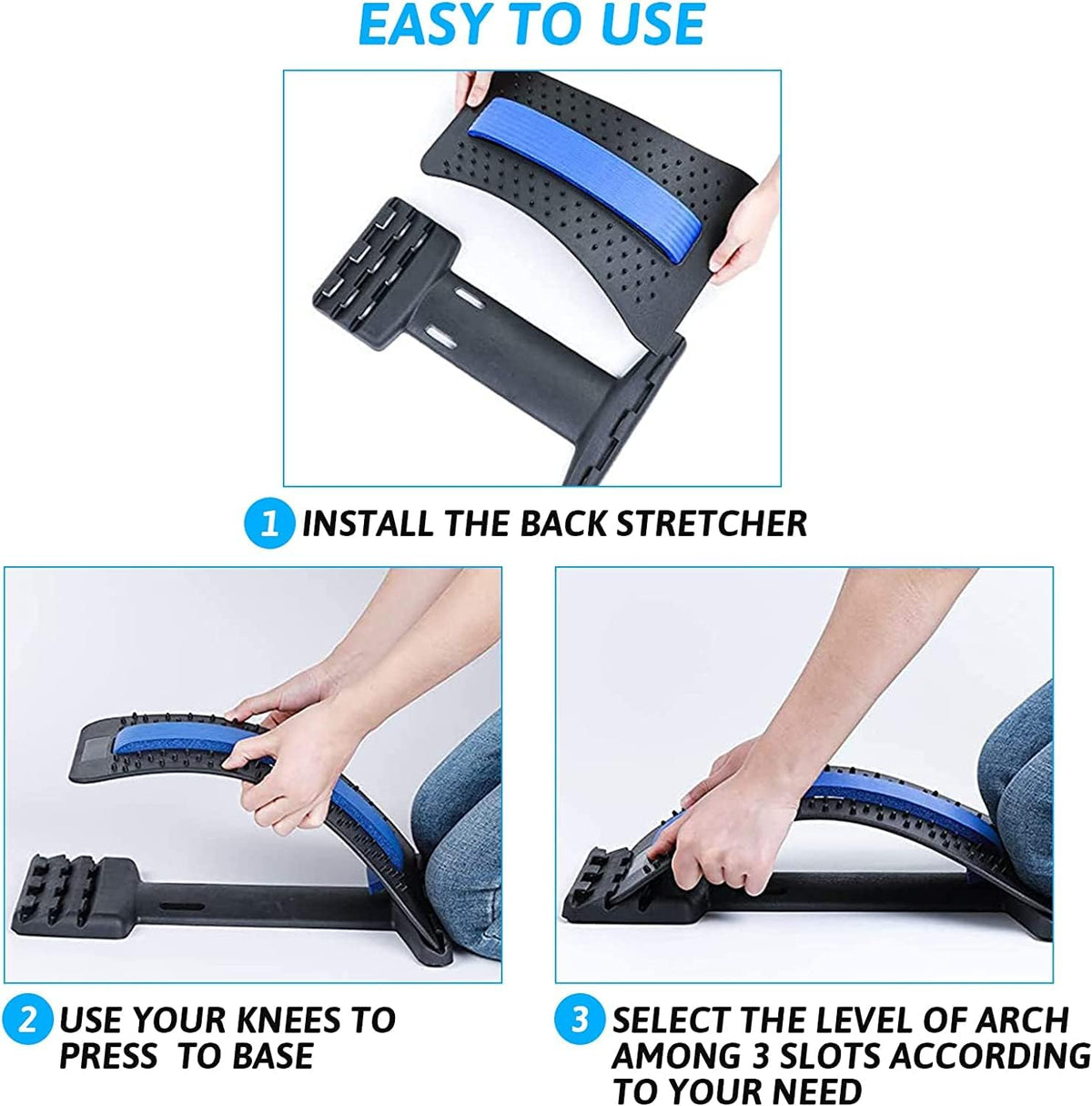 Étireur de Dos pour Décompression Lombaire et Amélioration de la Posture