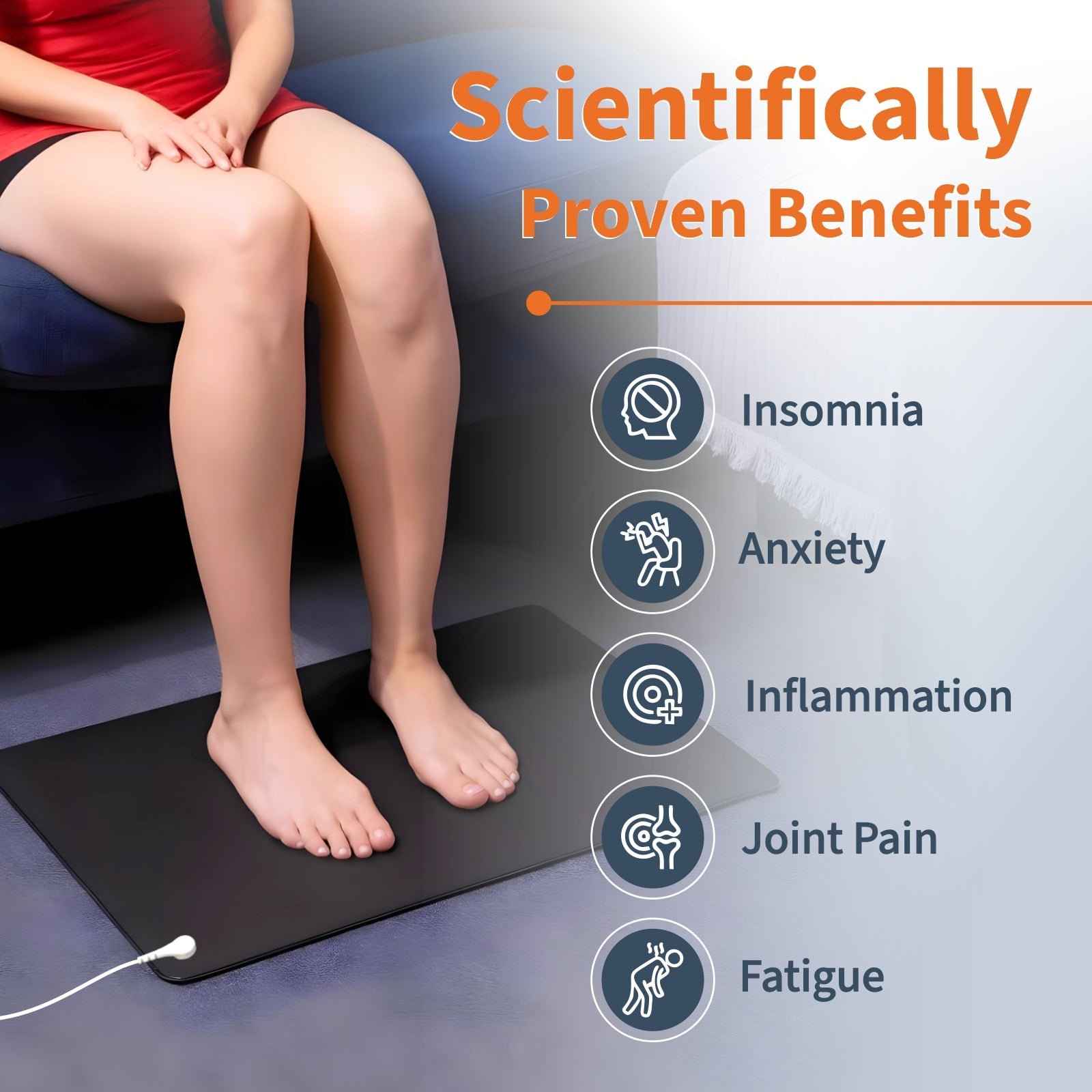 Tapis Grounding Earthing pour Réduire le Stress et Améliorer le Sommeil
