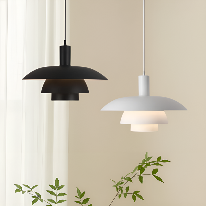 Suspension Design Danois Épurée | Noir 29cm pour Salle à Manger et Salon