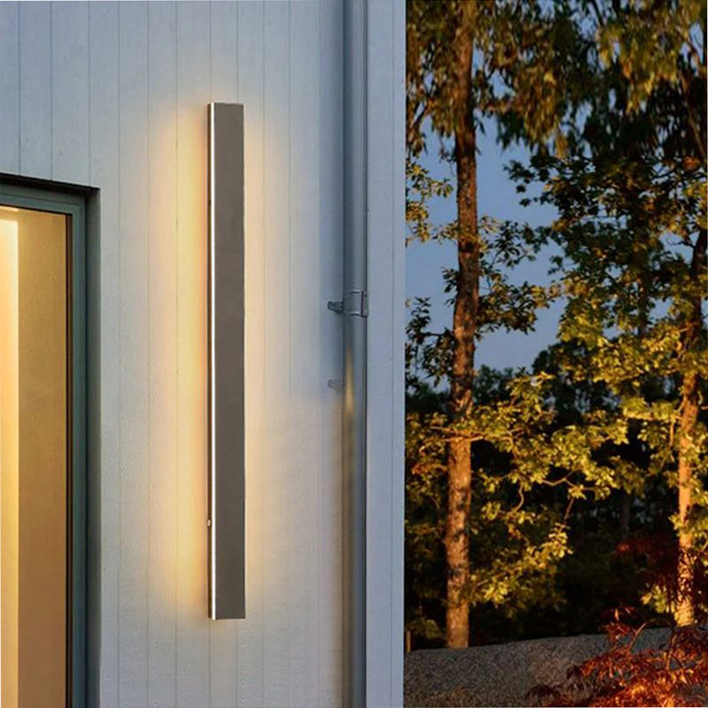 Ray Applique Linéaire Extérieur Métal Acrylique | Jardin et Couloir LED