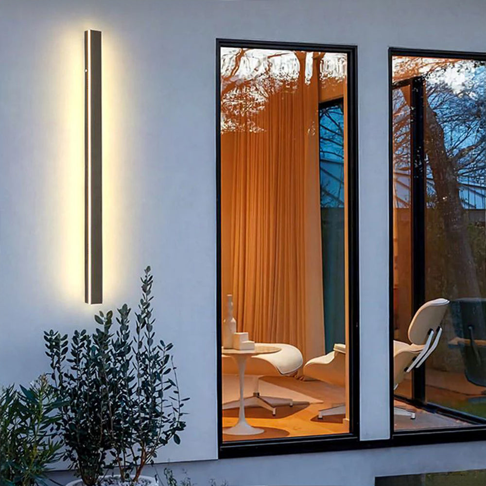 Ray Applique Linéaire Extérieur Métal Acrylique | Jardin et Couloir LED