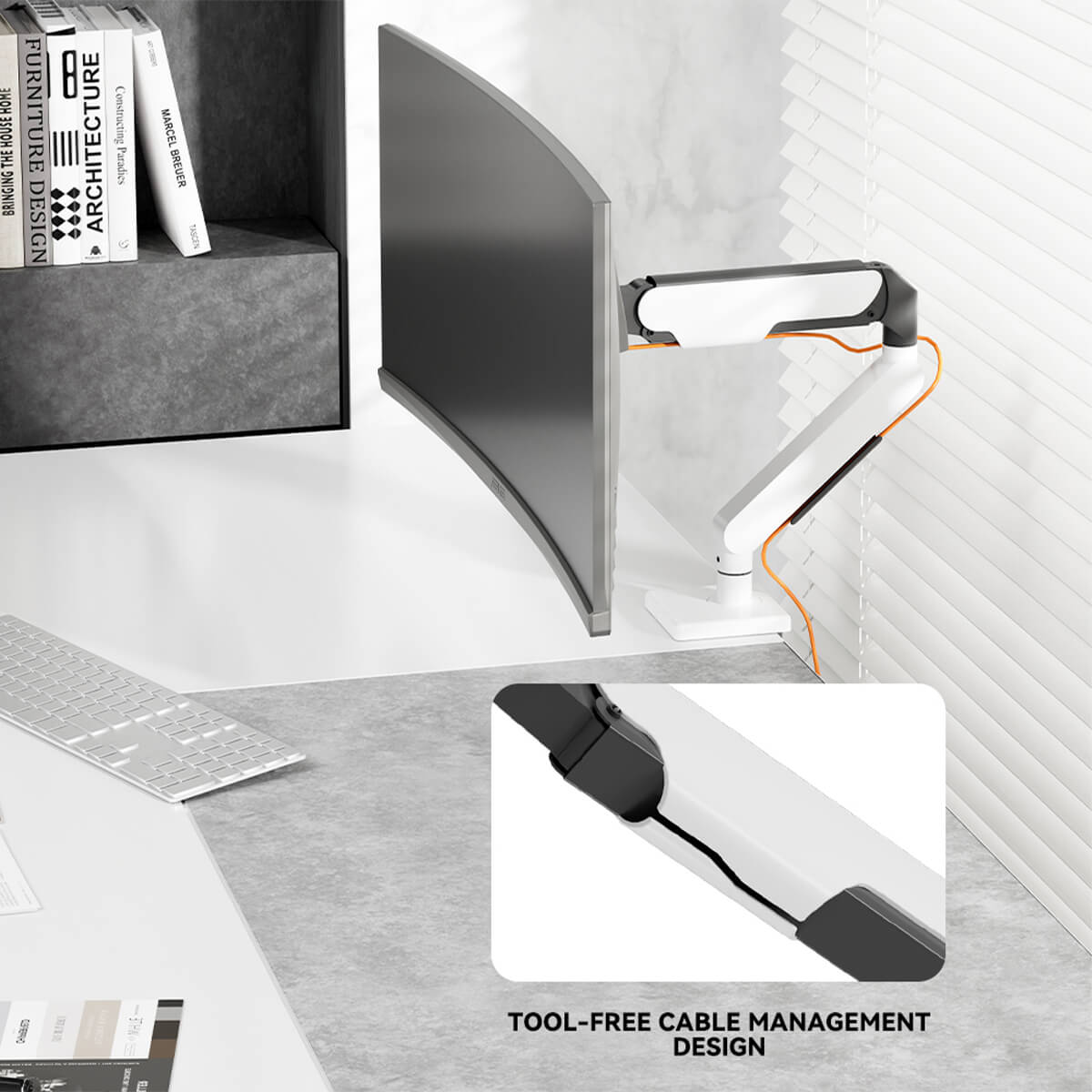 AeroMount — Bras Moniteur à Gaz Solo et Duo pour Bureau Ergonomique