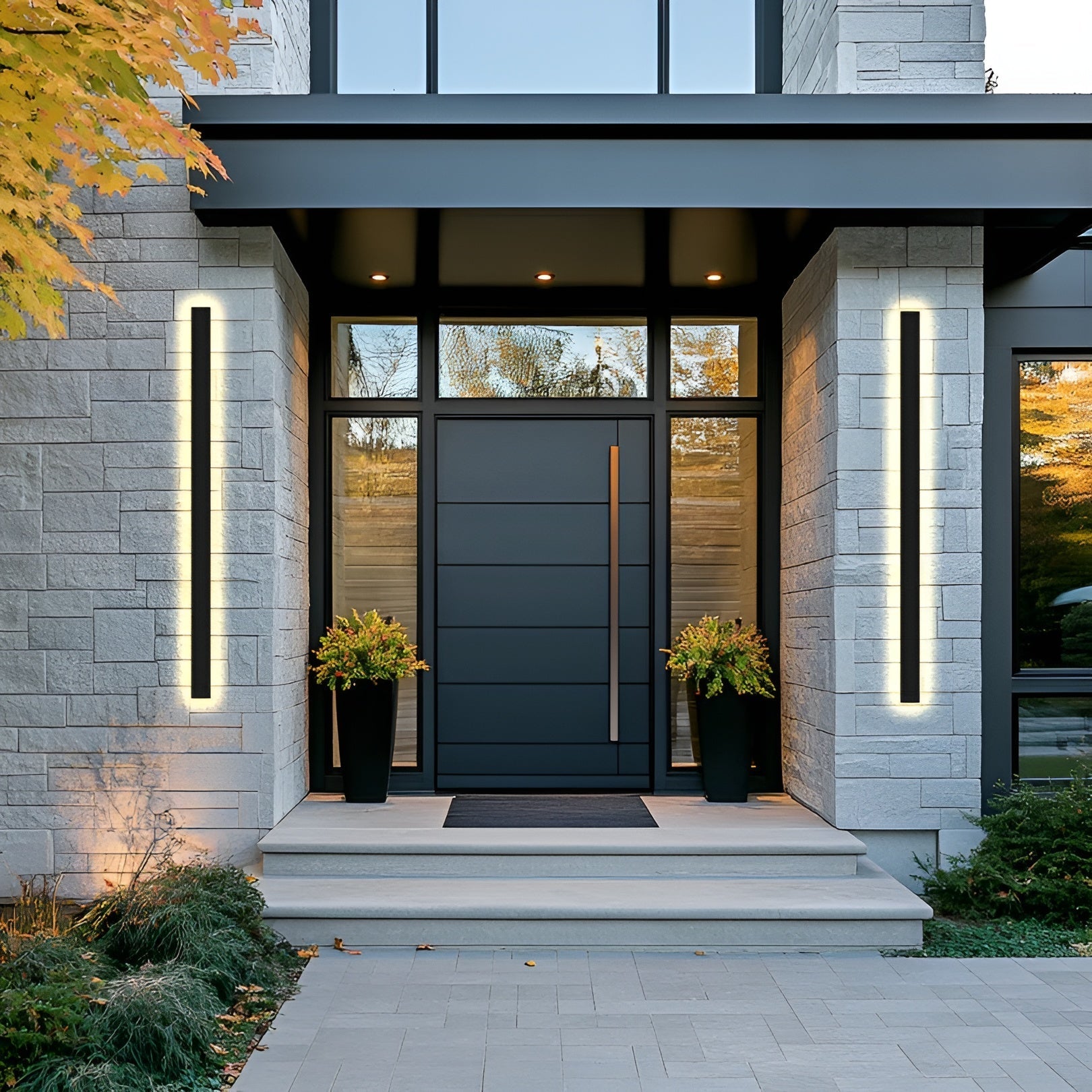 Miroir LED Aluminium Étanche 60cm | Terrasse Entrée et Salon Chaud ou Froid