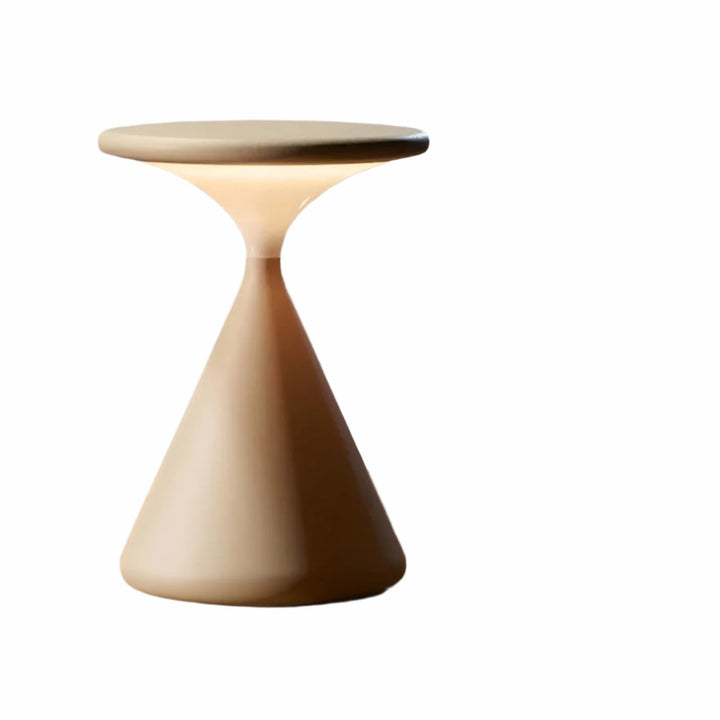 Lampe Sablier LED Dimmable Rechargeable | Design Original Blanc Ambiance Douce