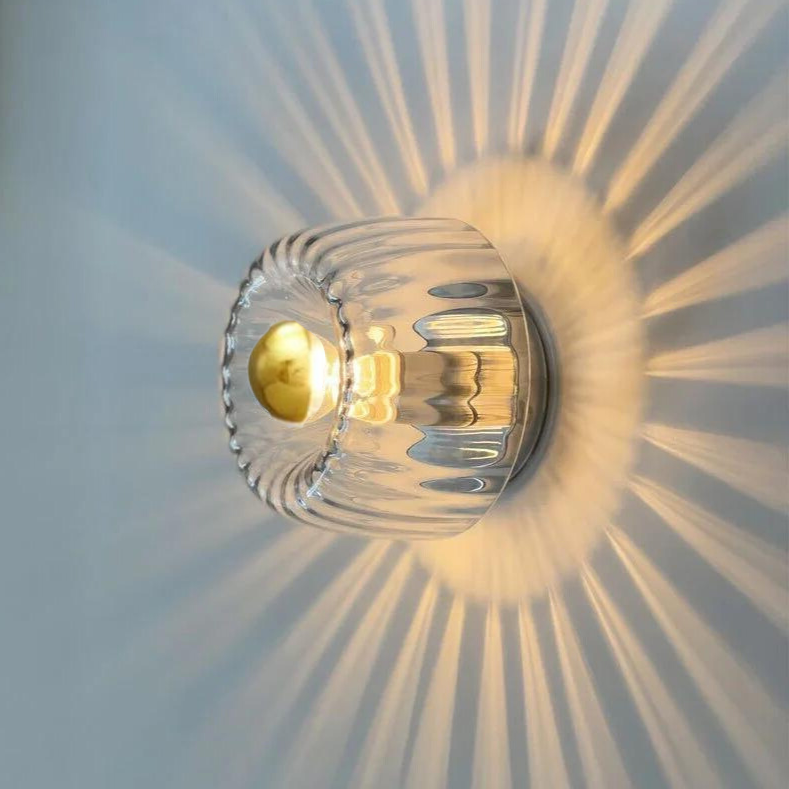Applique Bauhaus Nordic Verre et Métal E14 | Design Fonctionnel Élégant