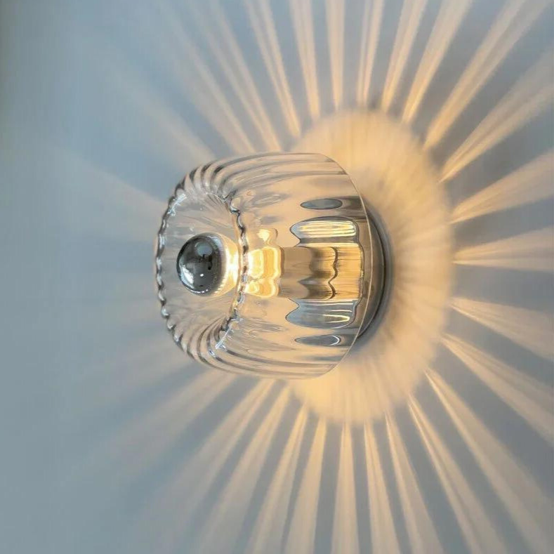 Applique Bauhaus Nordic Verre et Métal E14 | Design Fonctionnel Élégant