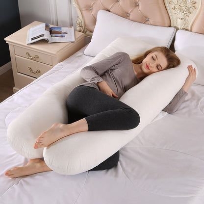 Oreiller de Grossesse et Allaitement 2-en-1 Corps Entier — 4 Couleurs