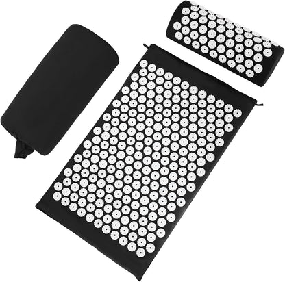 Set Tapis d'Acupression et Oreiller — Soulagement du Dos et Réduction du Stress
