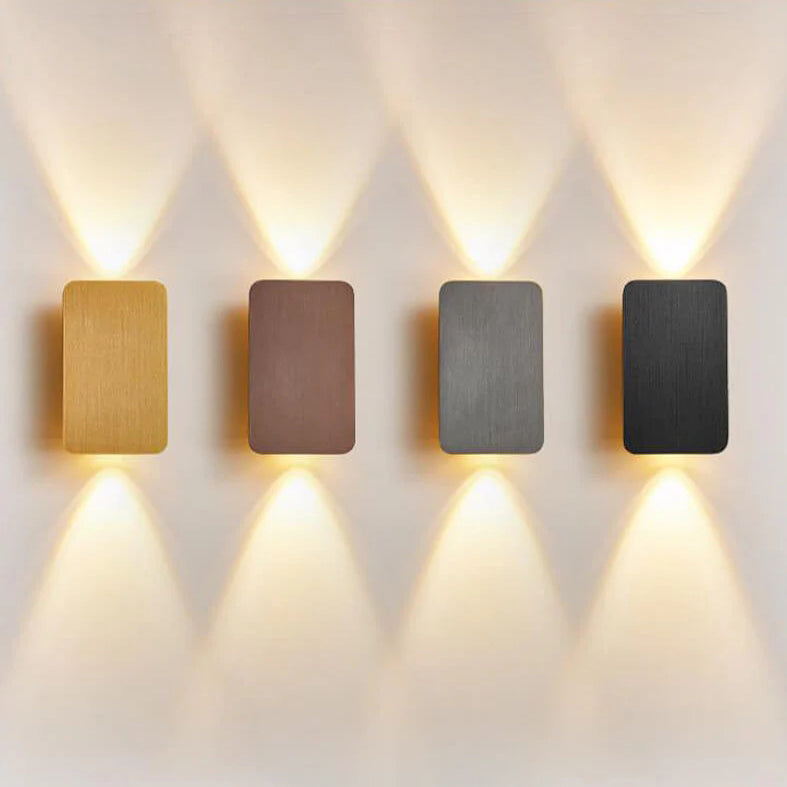 Applique Verre Rectangulaire Nordic 2 Lumières | Blanc Chaud ou Neutre LED