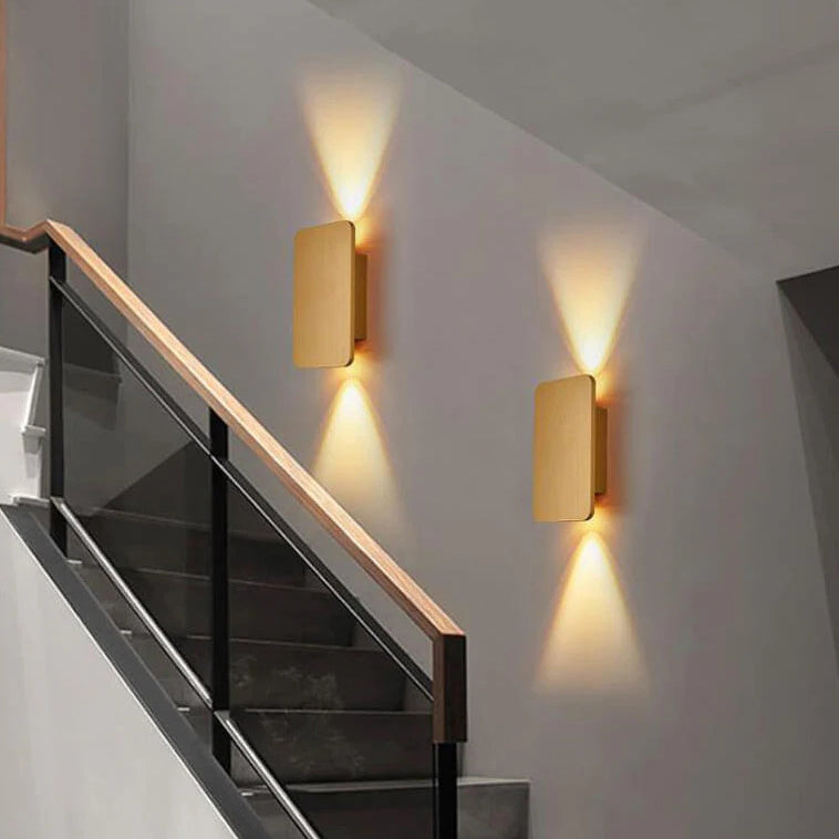 Applique Verre Rectangulaire Nordic 2 Lumières | Blanc Chaud ou Neutre LED
