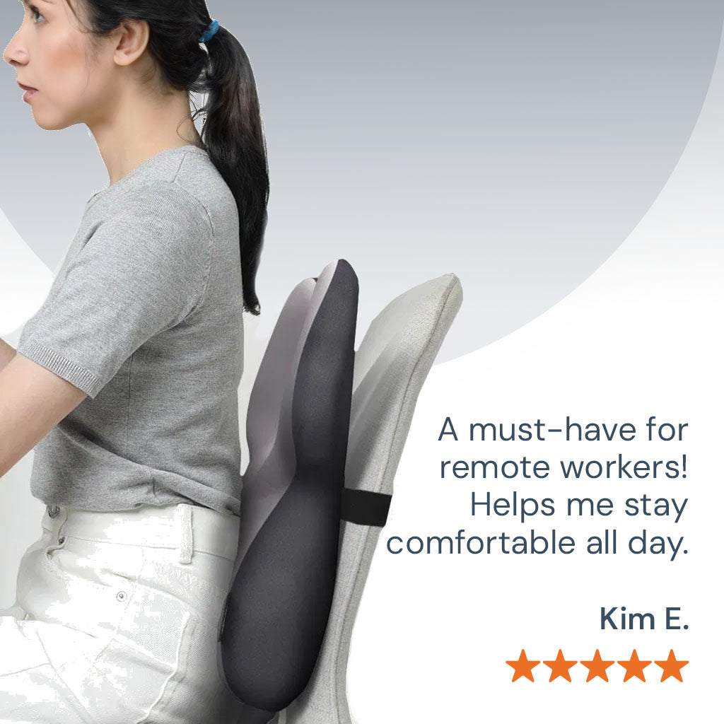 Coussin Lombaire Ergonomique pour Chaise de Bureau — Mal de Dos