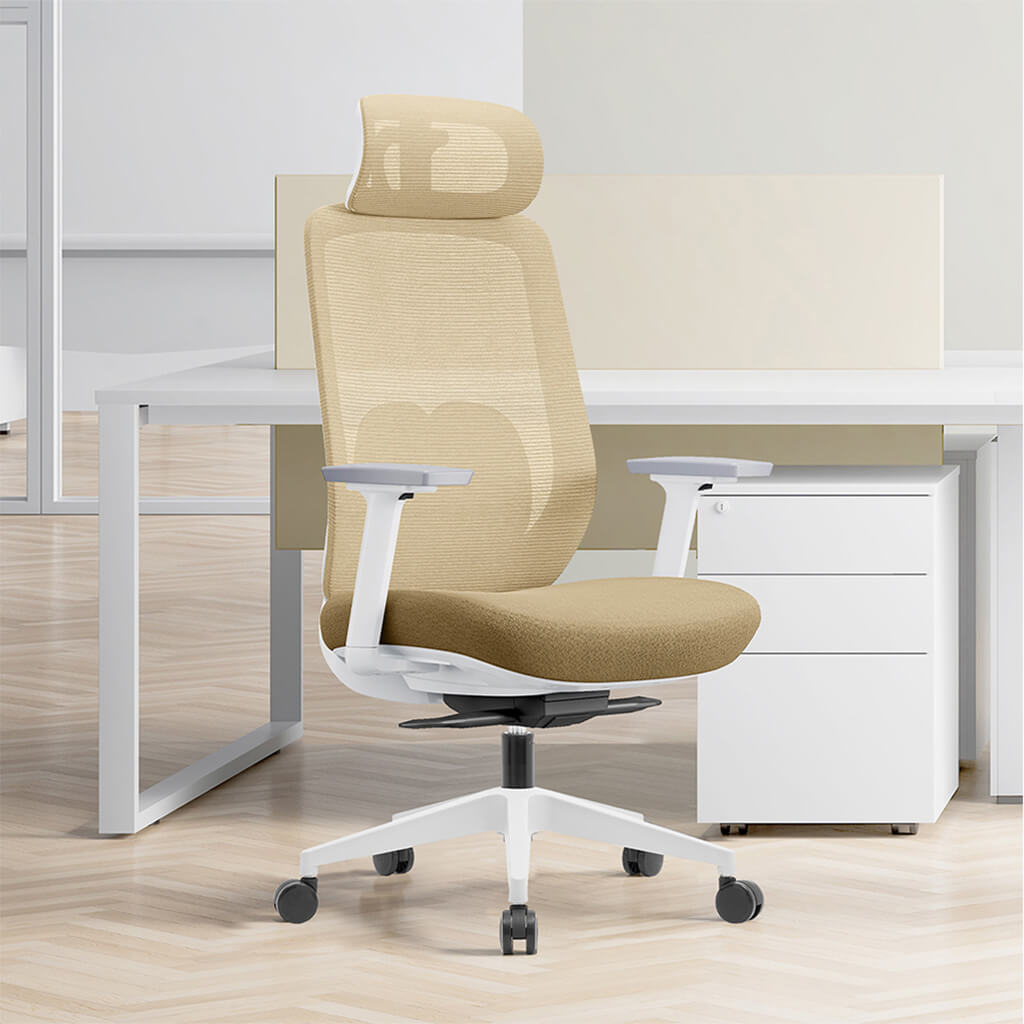 Chaise de Bureau Ergonomique Aera en Maille — 7 Couleurs disponibles
