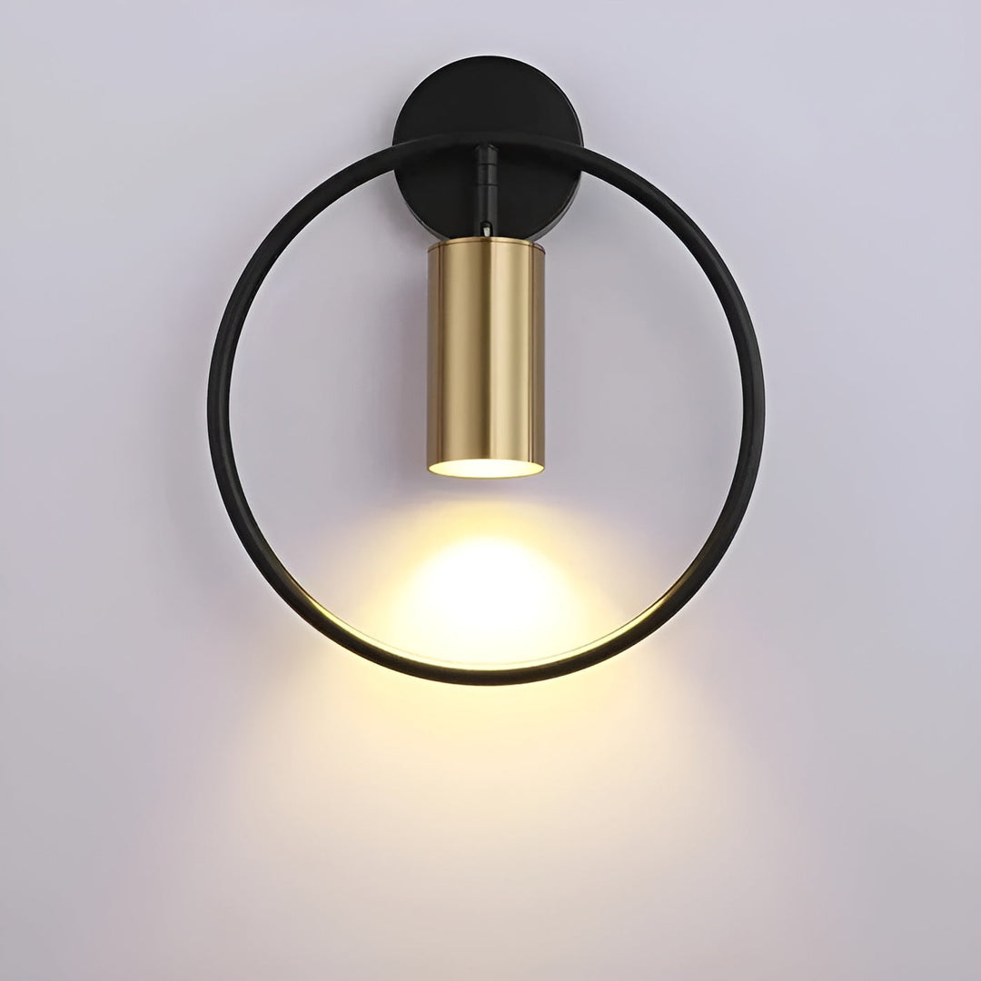 VivaLuxe Applique Anneau LED Architecturale | Moderne Noir ou Or Élégant