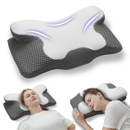 Oreiller Cervical Breeze® Contour en Mémoire de Forme avec Technologie Refroidissante