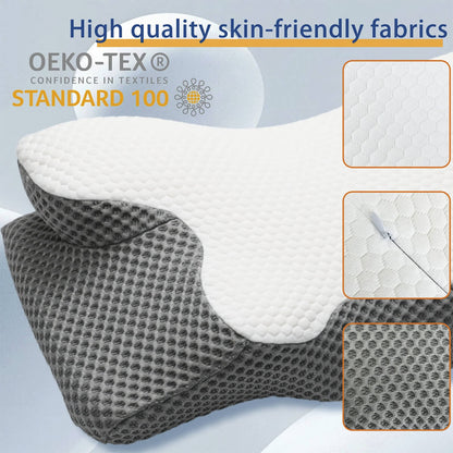 Oreiller Cervical Breeze® Contour en Mémoire de Forme avec Technologie Refroidissante