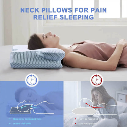 Oreiller Cervical Breeze® Contour en Mémoire de Forme avec Technologie Refroidissante
