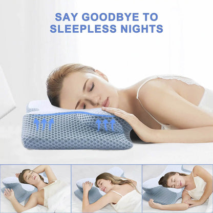 Oreiller Cervical Breeze® Contour en Mémoire de Forme avec Technologie Refroidissante