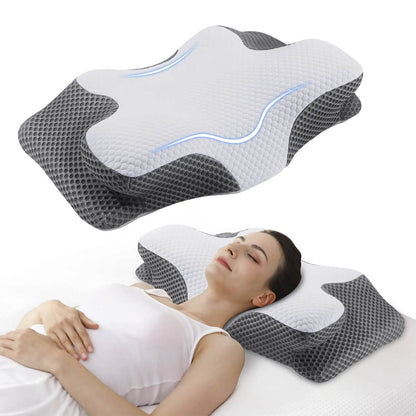 Oreiller Cervical Breeze® Contour en Mémoire de Forme avec Technologie Refroidissante
