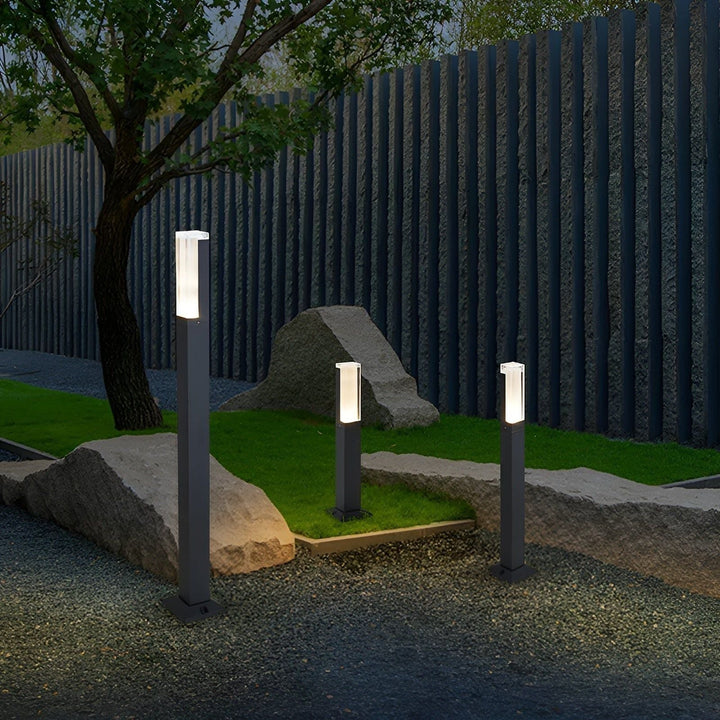 LuxeGarden Lampe LED Jardin Paysage Moderne | Blanc ou Chaud 30cm Extérieur
