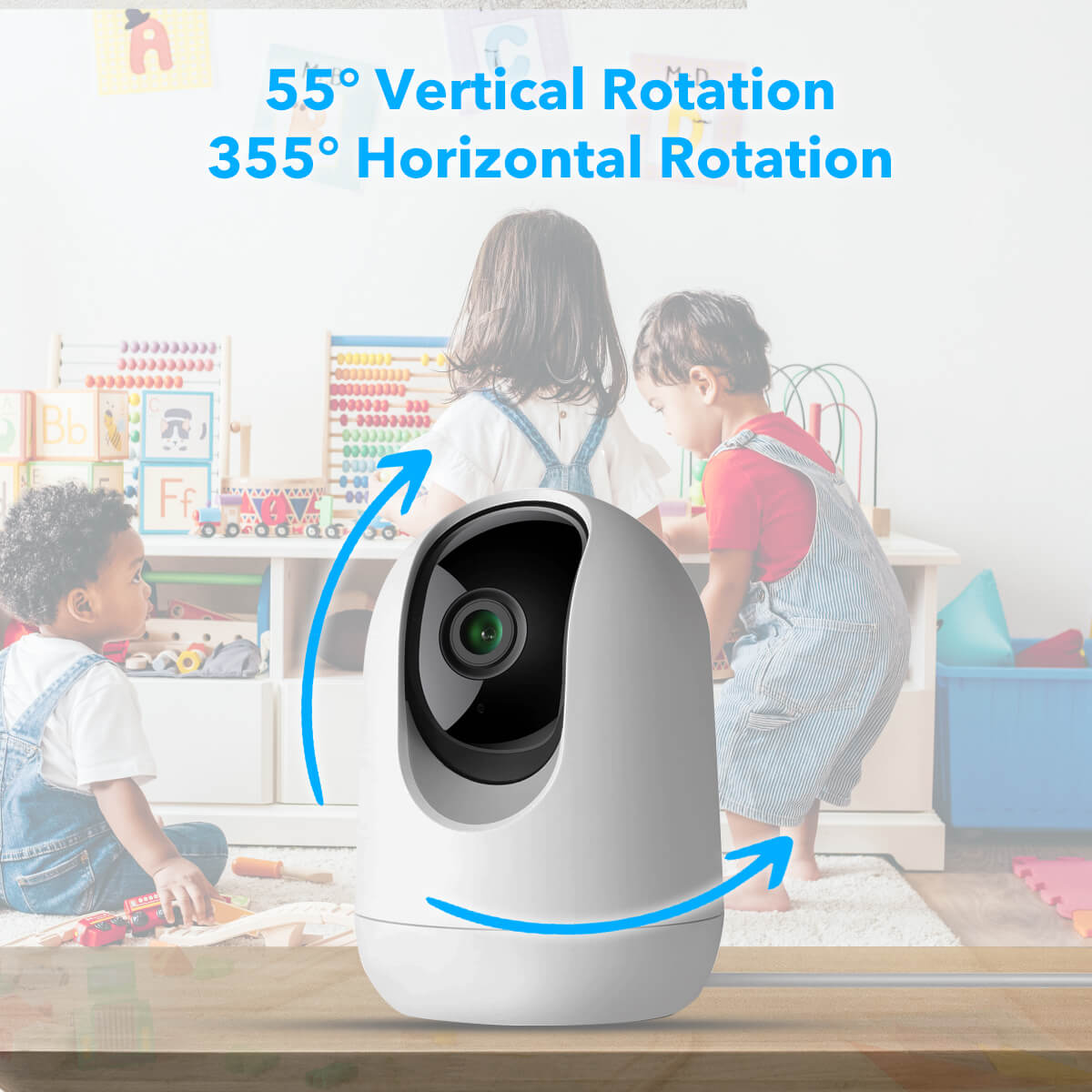 Babyphone Caméra WiFi HD avec Vision Nocturne — Surveillance Bébé et Sécurité