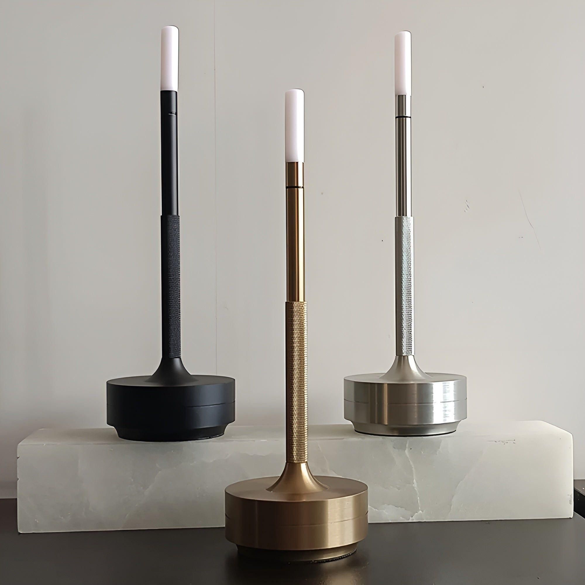 CandleBreeze Lampe Rechargeable Camping et Maison | Intérieur et Extérieur Noir