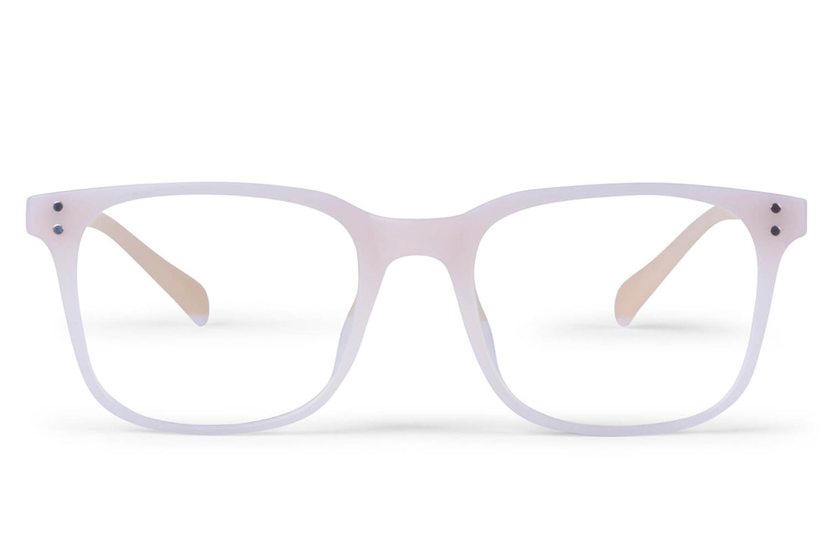 Lunettes Lumière Bleue Dijon — Nude Mat et Teintes Naturelles Discrètes