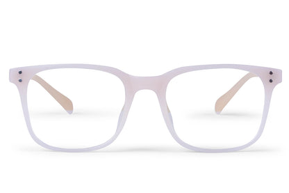 Lunettes Lumière Bleue Dijon — Nude Mat et Teintes Naturelles Discrètes