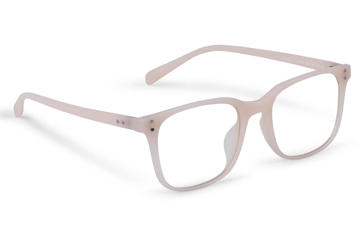 Lunettes Lumière Bleue Dijon — Nude Mat et Teintes Naturelles Discrètes