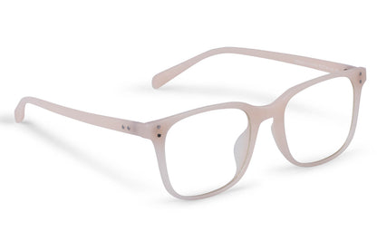 Lunettes Lumière Bleue Dijon — Nude Mat et Teintes Naturelles Discrètes