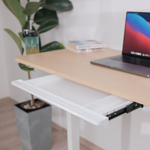 Tiroir Slim à Fixer Sous le Bureau — Rangement Discret Sans Perçage