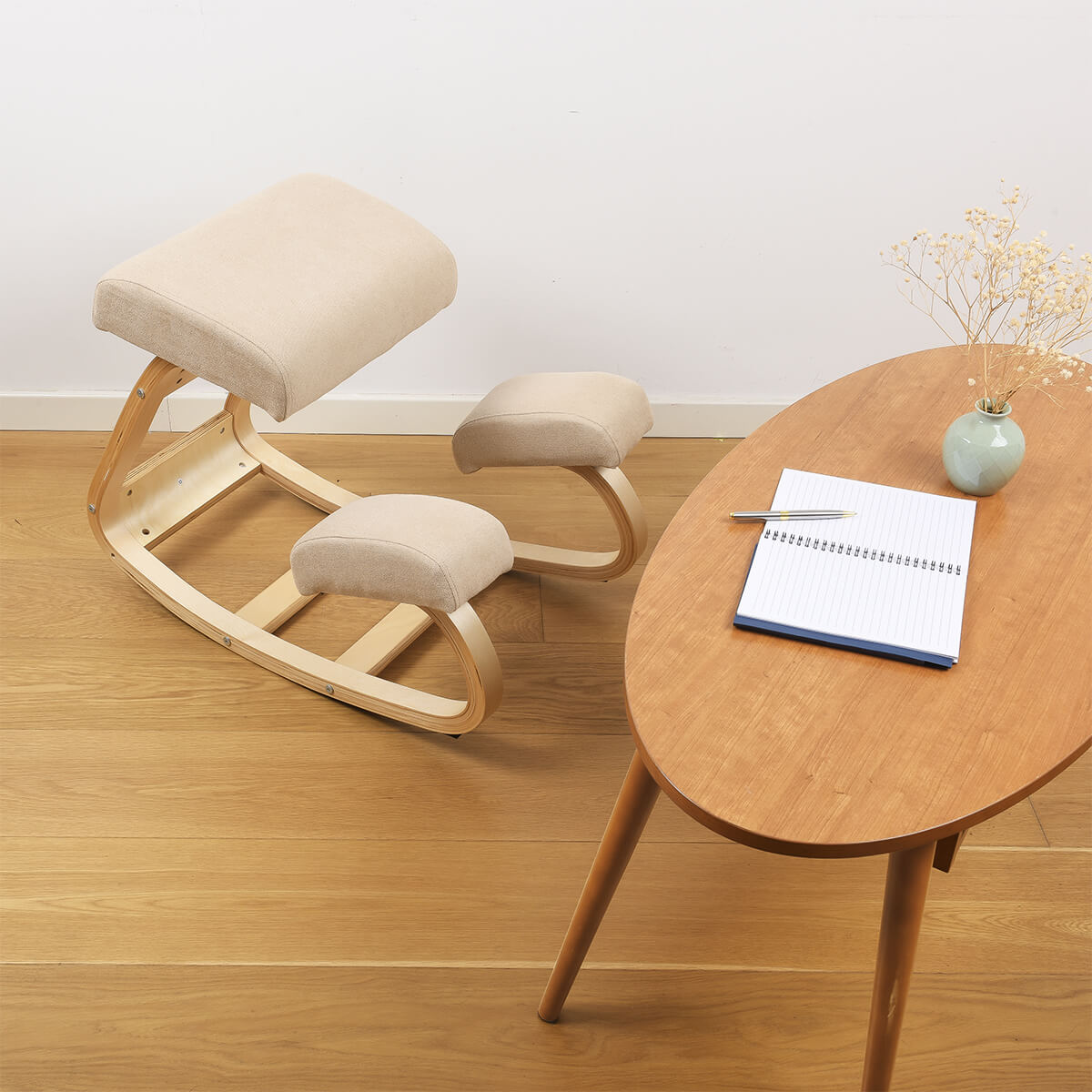 Chaise Agenouillée Ergonomique pour Améliorer la Posture et Soulager les Lombaires