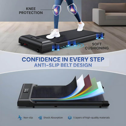 Tapis de Marche et Course STRIDE pour Bureau — 3 Couleurs, Fitness et Productivité