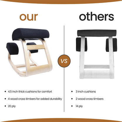 Chaise Agenouillée Ergonomique pour Améliorer la Posture et Soulager les Lombaires