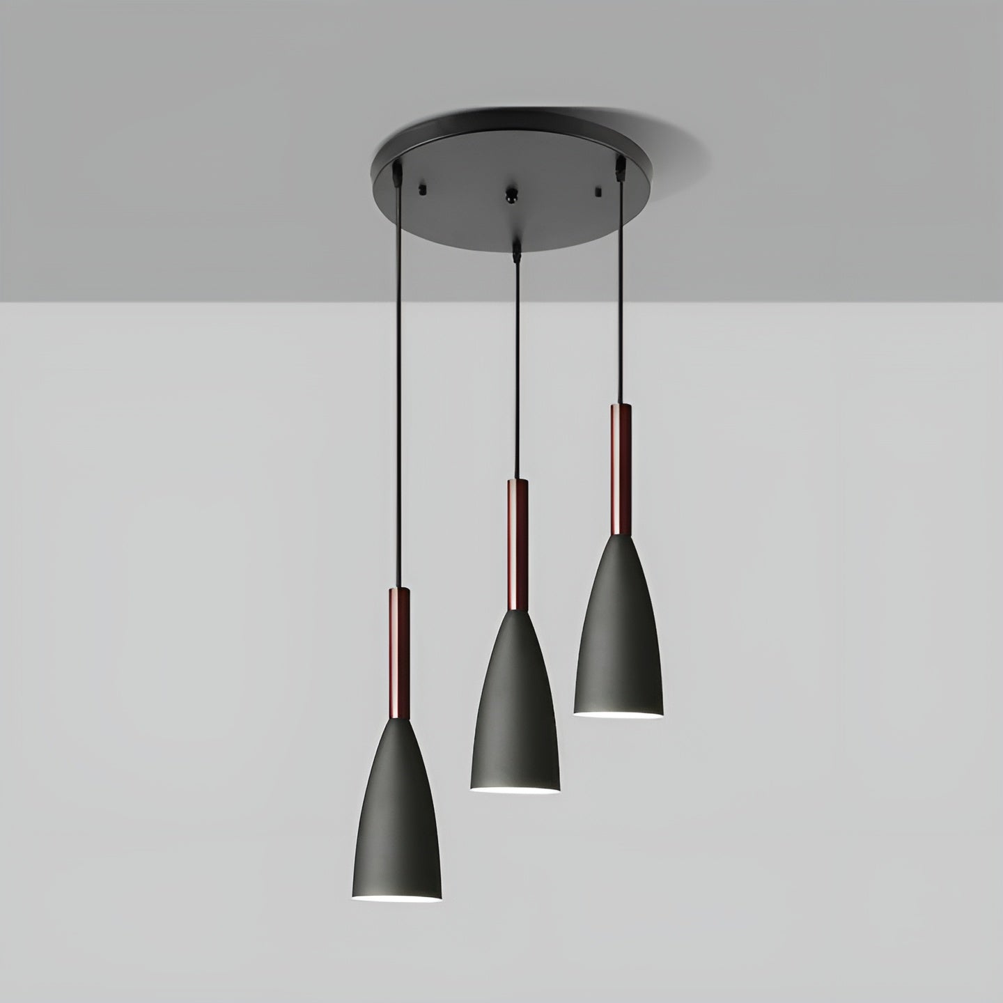 Suspension Scandinave Hauteur Réglable | Cuisine et Chambre Blanc ou Gris