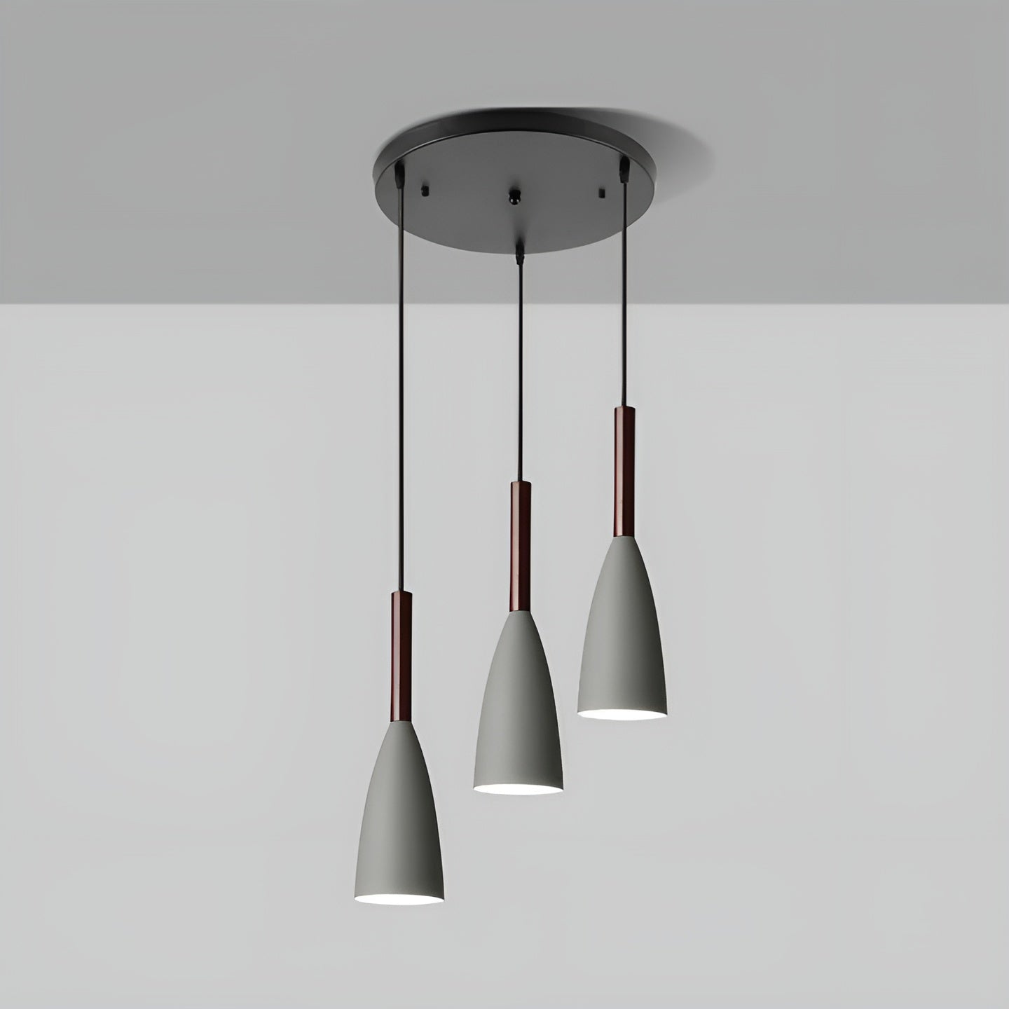 Suspension Scandinave Hauteur Réglable | Cuisine et Chambre Blanc ou Gris
