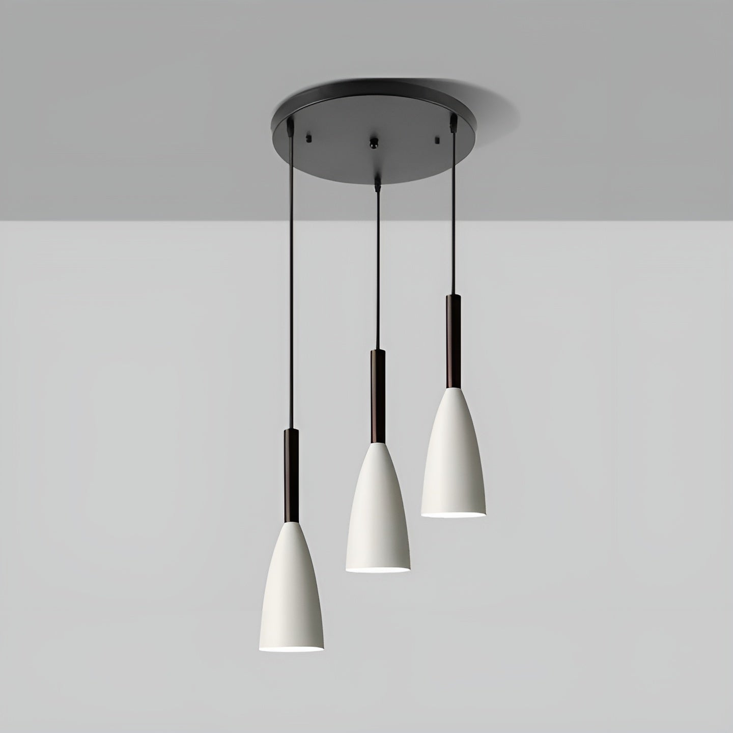 Suspension Scandinave Hauteur Réglable | Cuisine et Chambre Blanc ou Gris