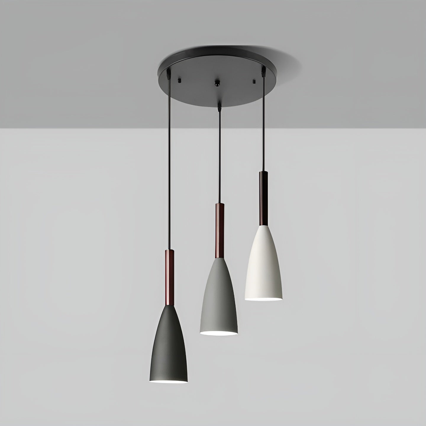Suspension Scandinave Hauteur Réglable | Cuisine et Chambre Blanc ou Gris