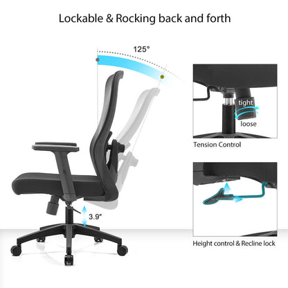 Chaise de Bureau Flex en Maille — Confort Fiable en 3 Couleurs