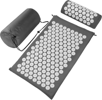 Set Tapis d'Acupression et Oreiller — Soulagement du Dos et Réduction du Stress