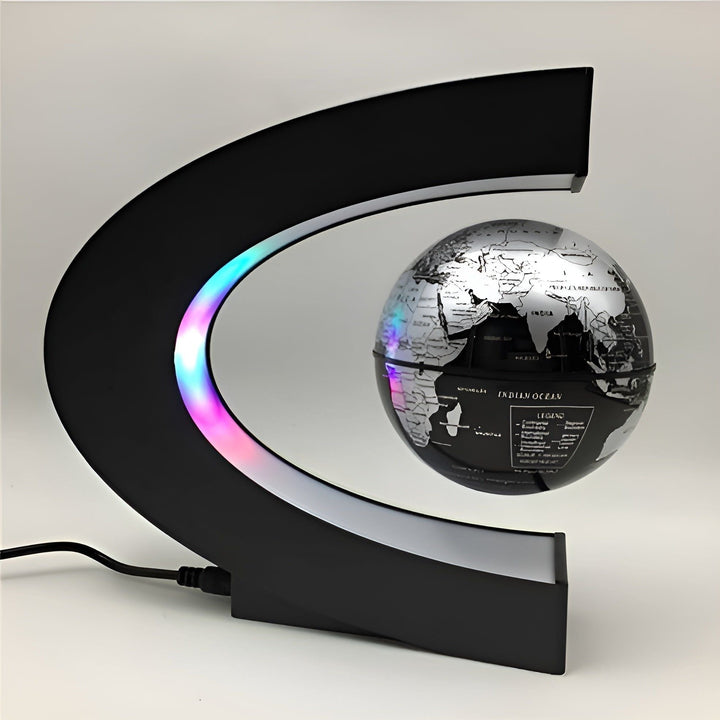 GravityGlow Globe Lévitant Magnétique LED | Or et Noir Décoration Fascinante
