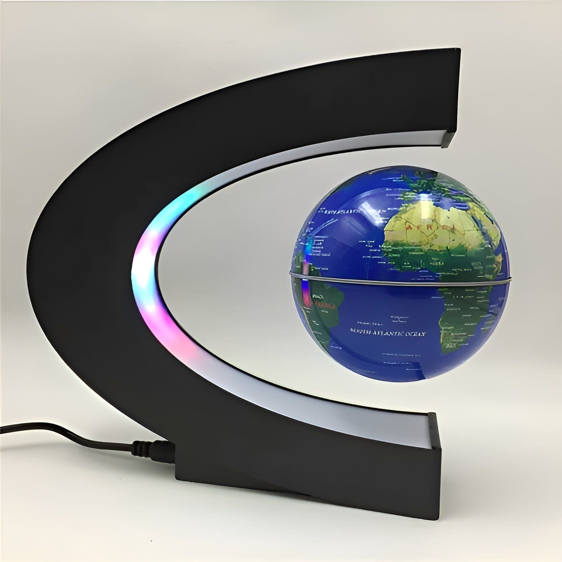 GravityGlow Globe Lévitant Magnétique LED | Or et Noir Décoration Fascinante