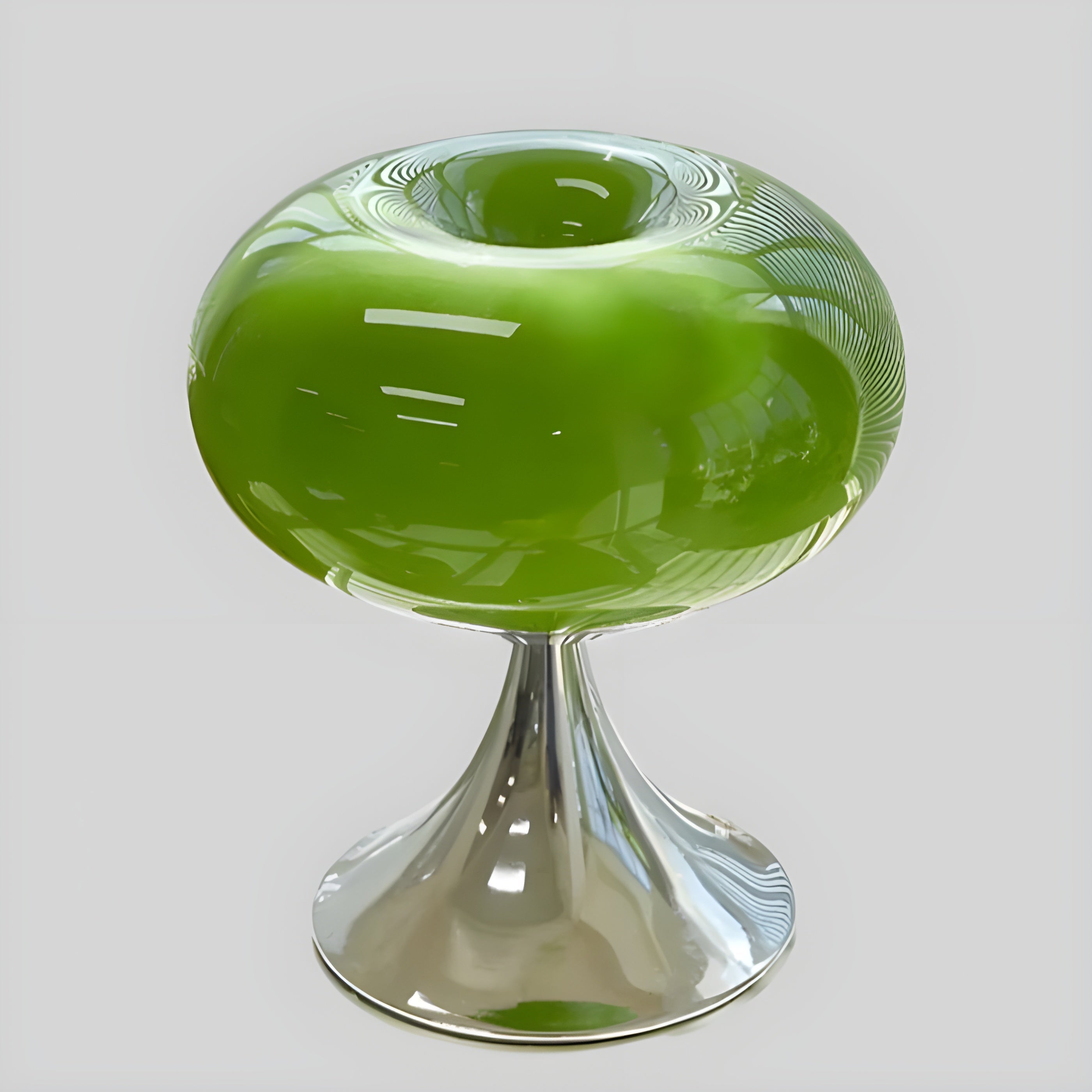 SereneCrystal Lampe Cristal Rétro Élégante | Ambiance Intemporelle Vert ou Blanc