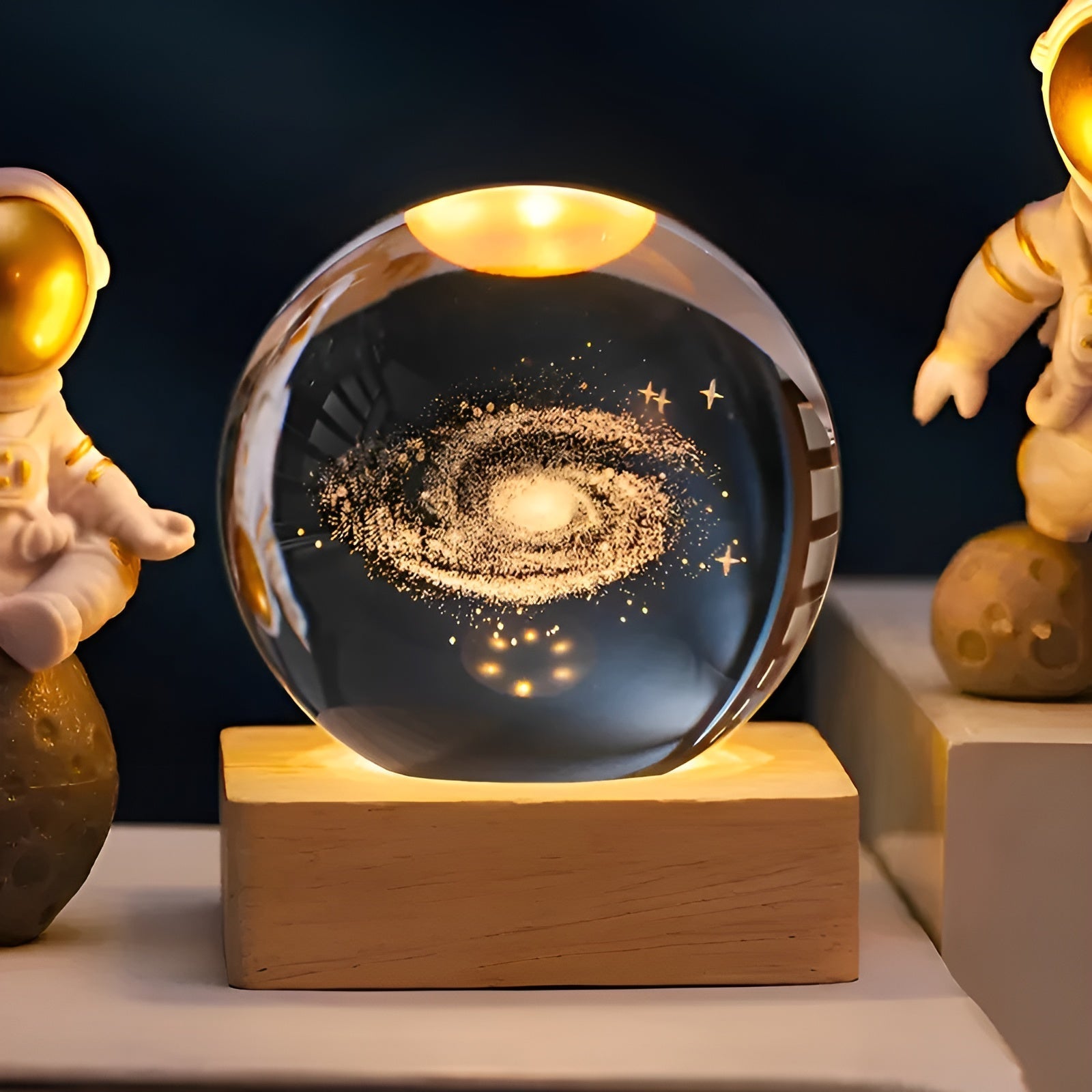 Lampe Galaxie Cristal Voie Lactée | Effet Magique Veilleuse Décorative