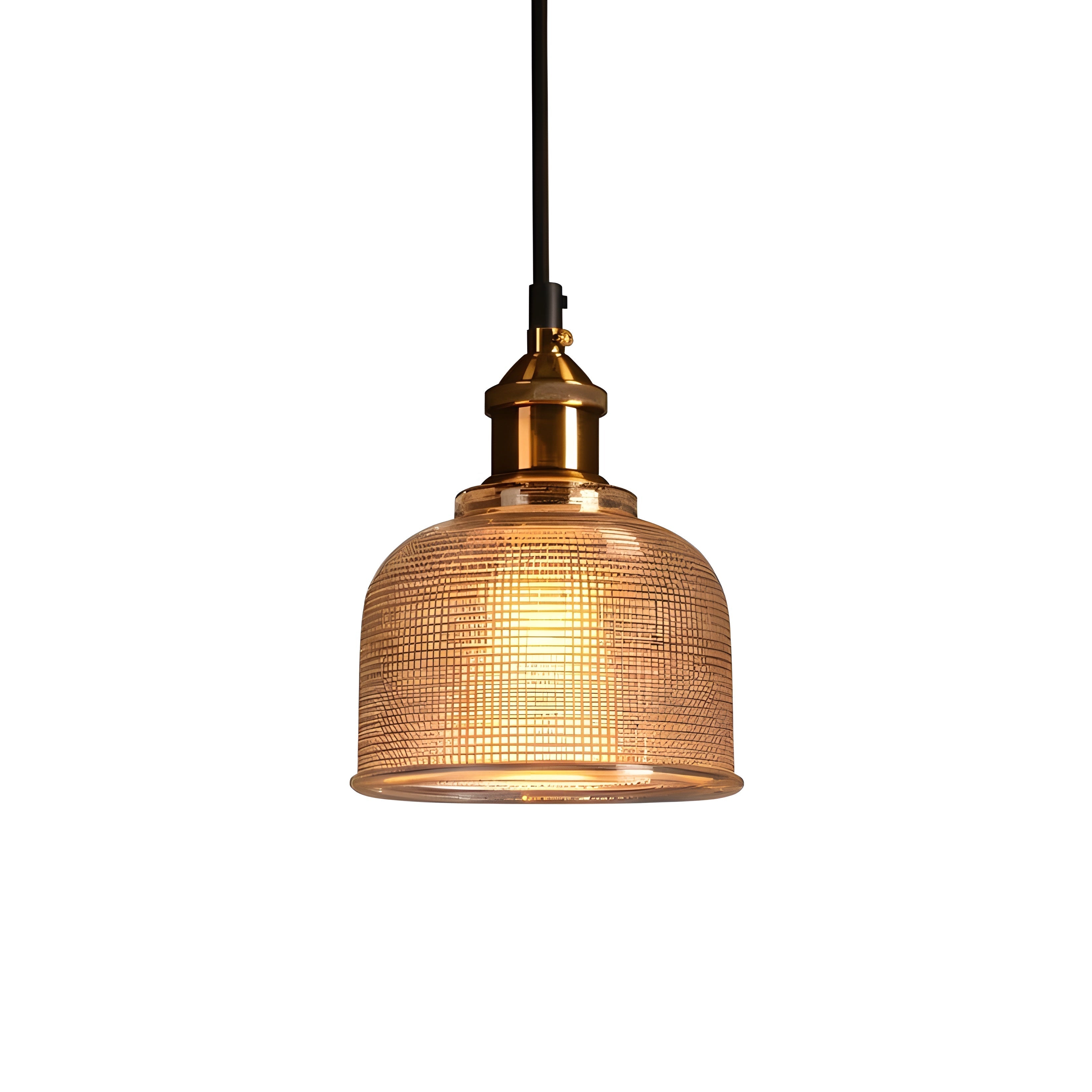 HeritageGlow Suspension Cloche Vintage Brillante | Nostalgique Rouge ou Bleu
