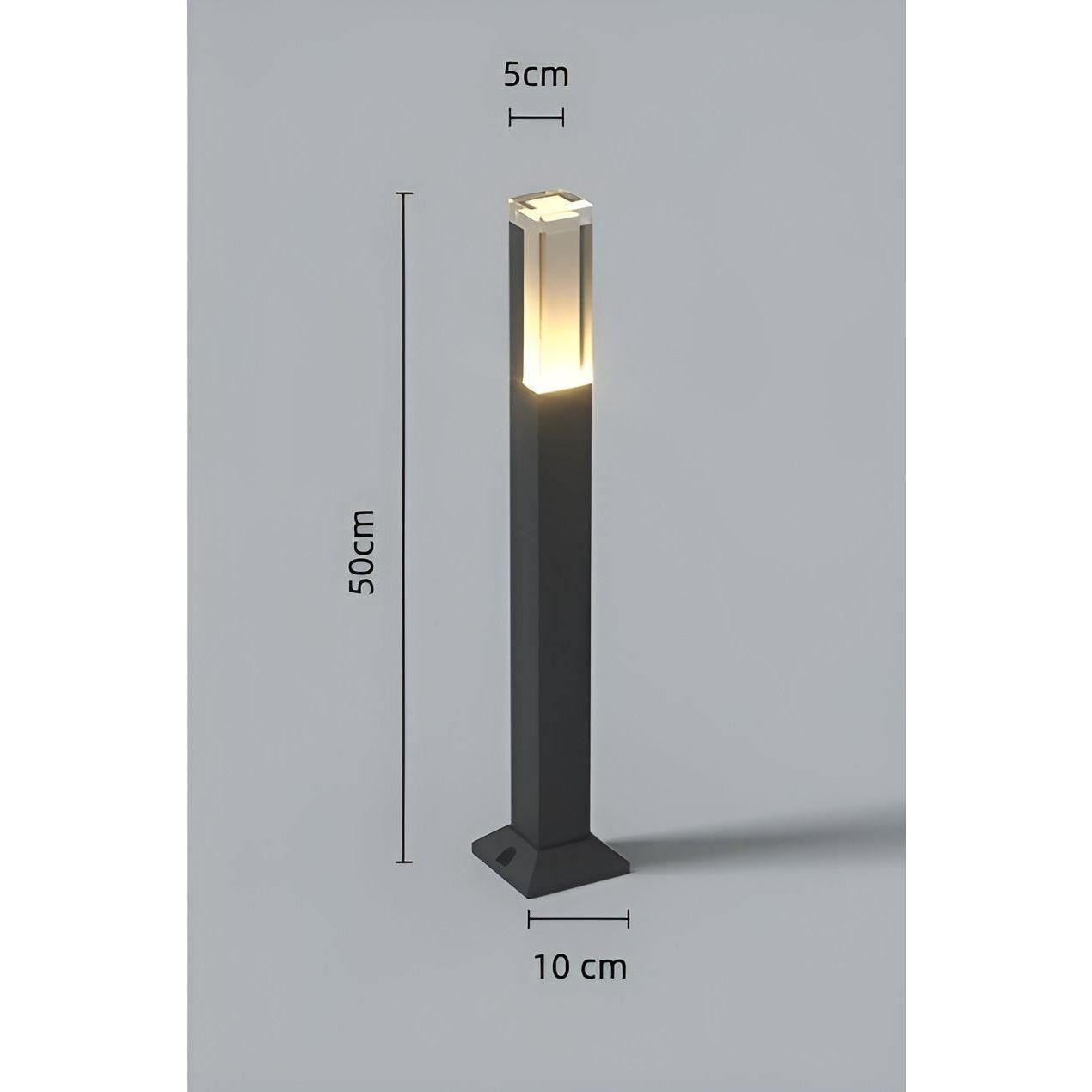 LuxeGarden Lampe LED Jardin Paysage Moderne | Blanc ou Chaud 30cm Extérieur