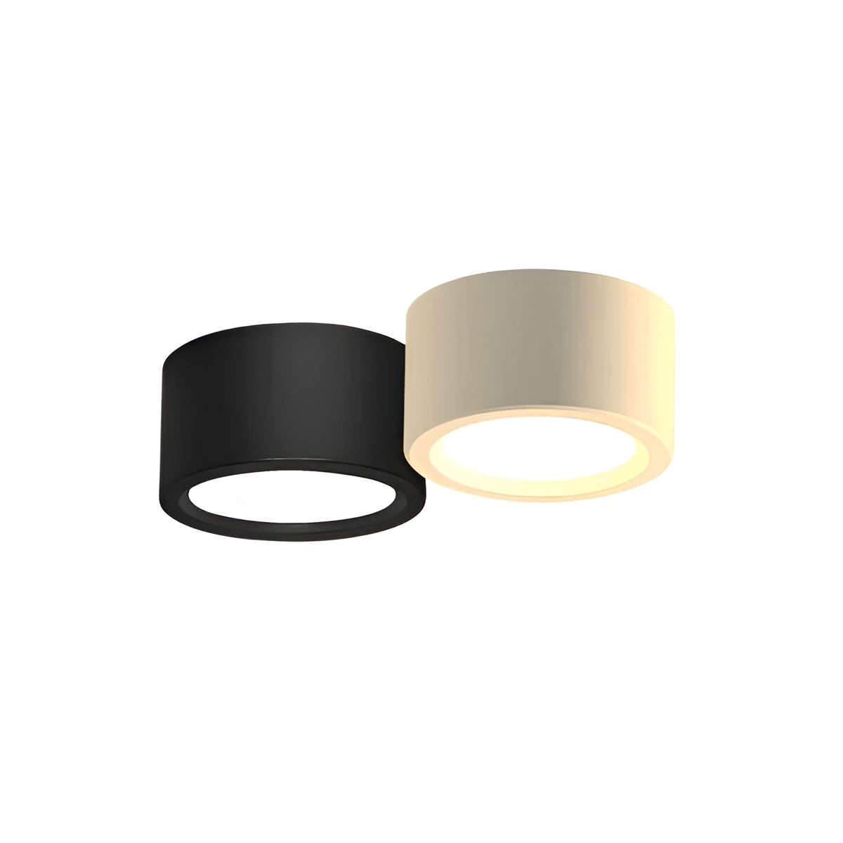 Plafonnier Rond LED Chaud Cosy | Blanc D10×H7cm 7W pour Toutes les Pièces
