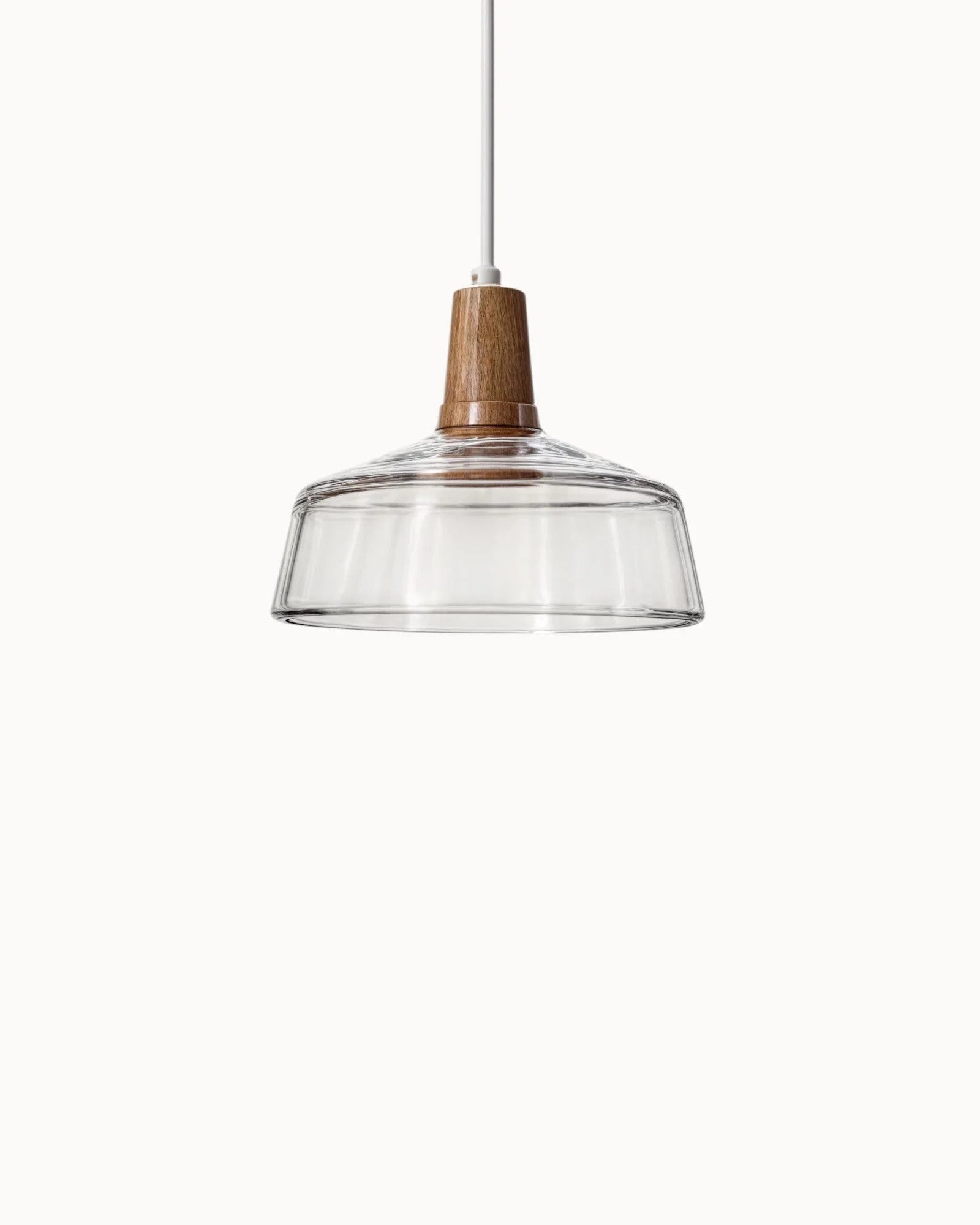 WoodenHalo Suspension Anneau en Bois LED | Design Anneau pour Salon Transparent A ou B