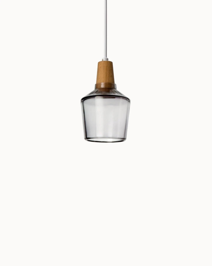 WoodenHalo Suspension Anneau en Bois LED | Design Anneau pour Salon Transparent A ou B