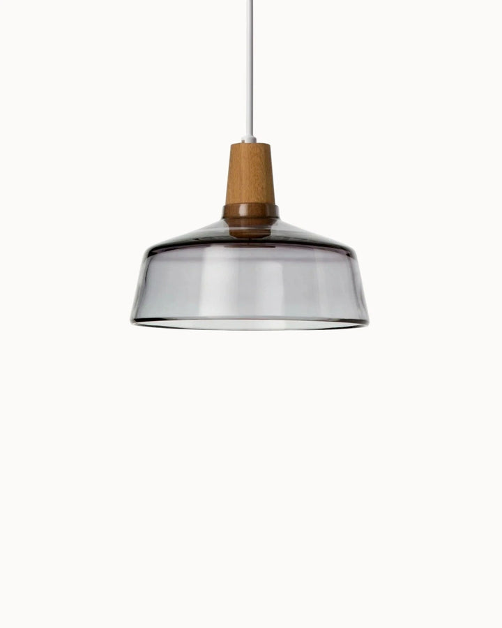 WoodenHalo Suspension Anneau en Bois LED | Design Anneau pour Salon Transparent A ou B