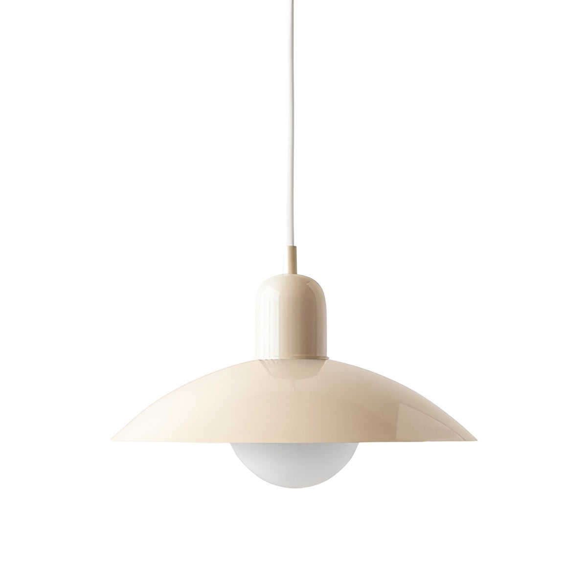 Macaron Suspension Scandinave Pastel Réglable | Blanc et Rose pour Salon